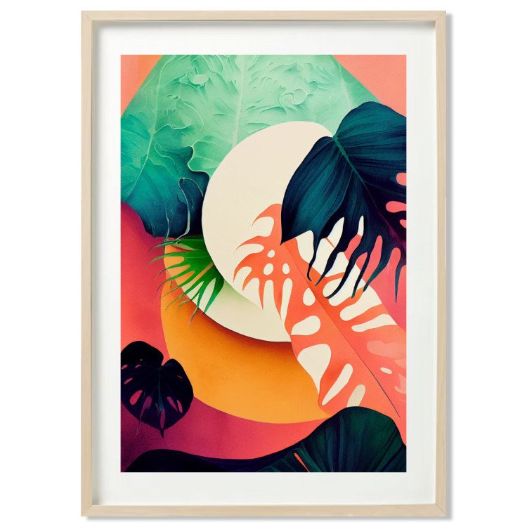 Poster monstera abstraction - décoration murale