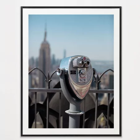 Poster Longue-vue Empire State Building - décoration murale