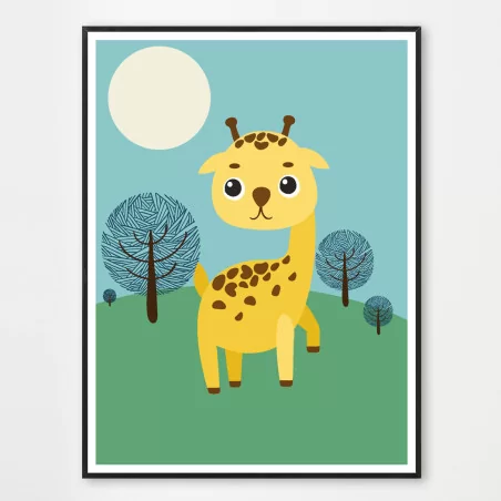 Poster Petite Girafe - décoration murale