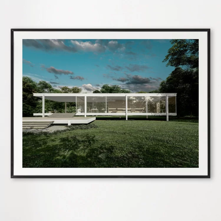 Poster Farnsworth House - décoration murale