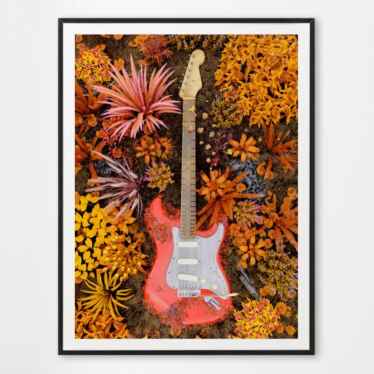 Poster Stratocaster rouge - décoration murale