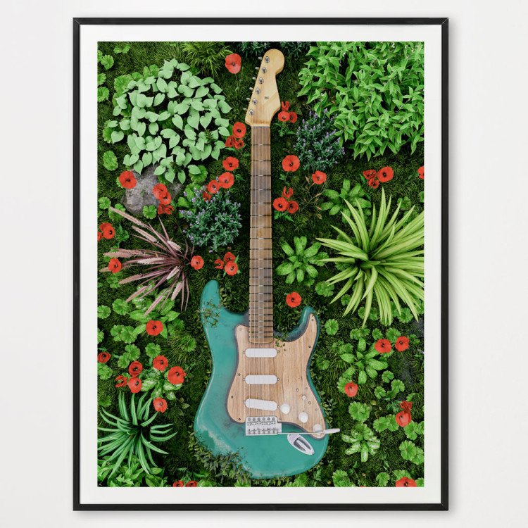 Poster Stratocaster vintage - décoration murale