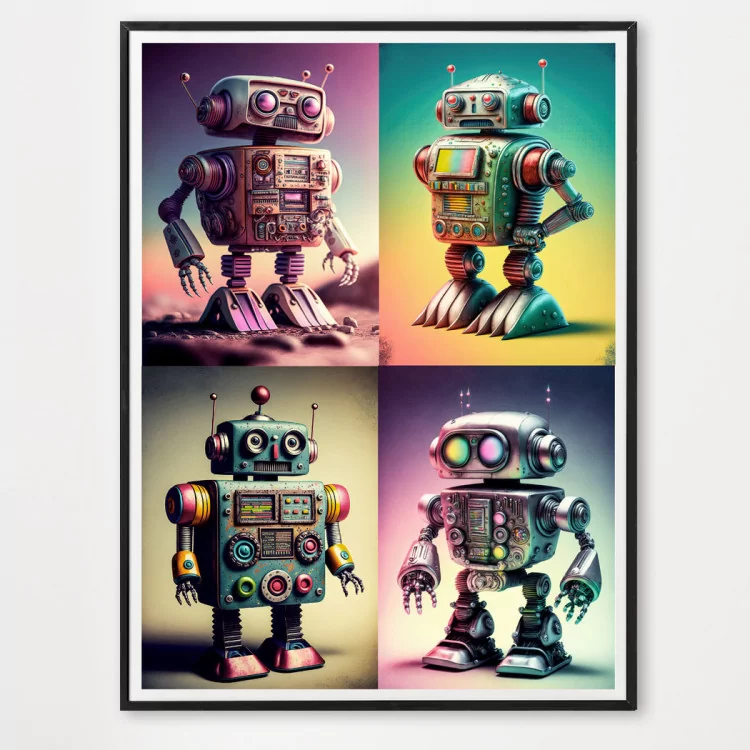 Poster Les Robots - décoration murale
