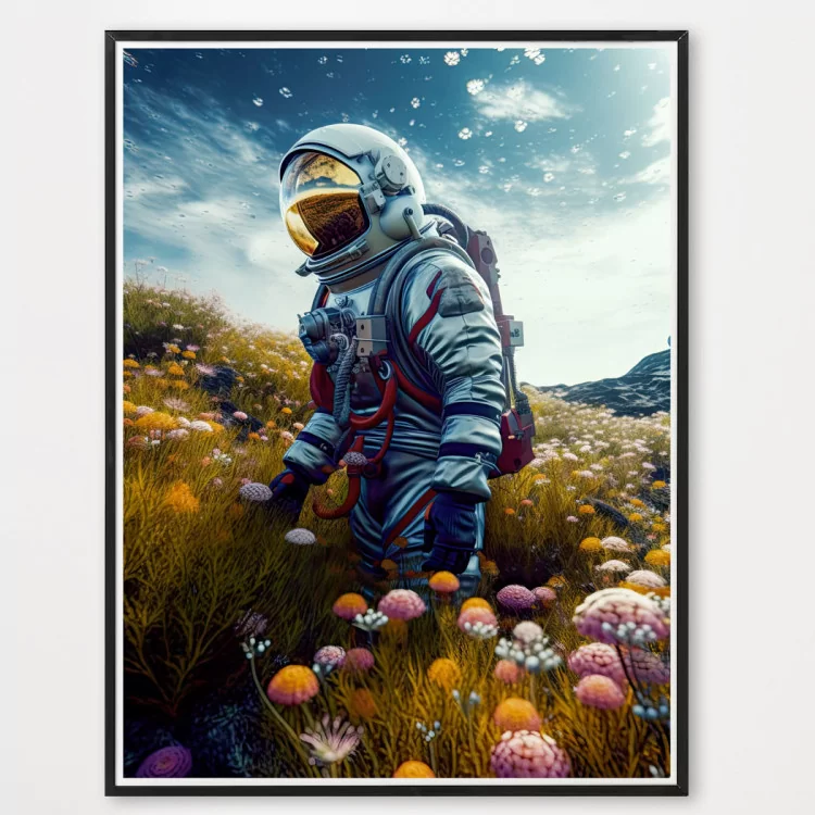 Poster astronaute explorateur