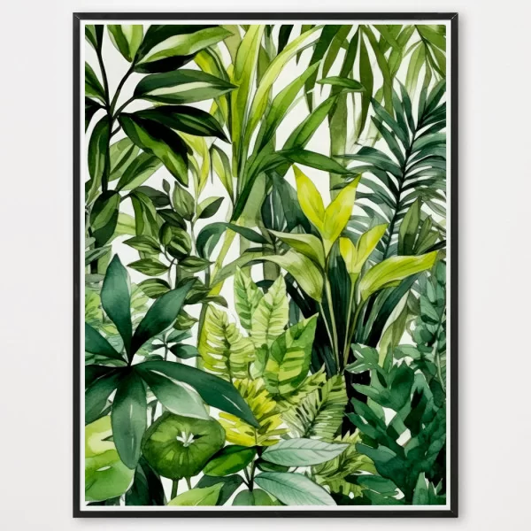 Poster aquarelle plante - décoration murale