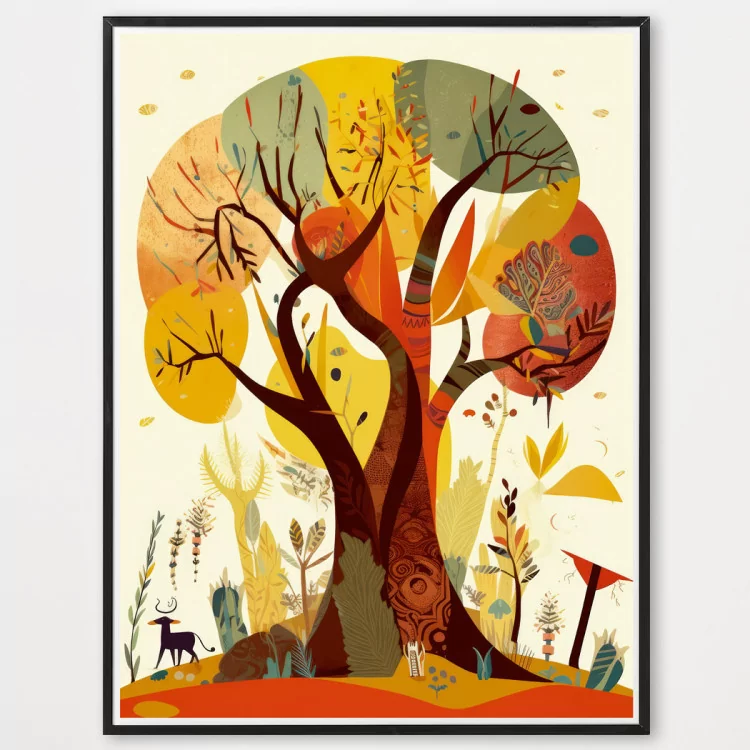 Poster Baobab aquarelle - décoration murale