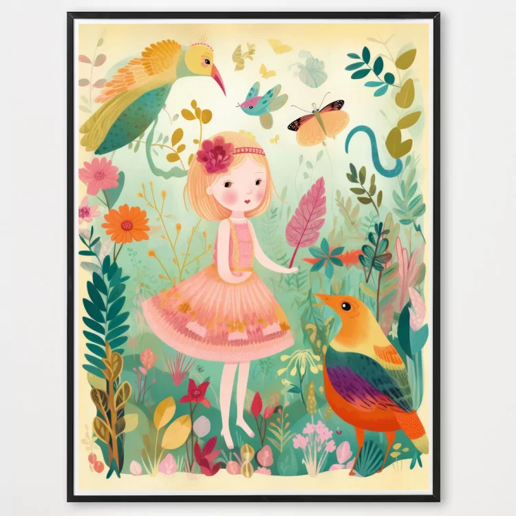 Poster petite princesse - décoration murale