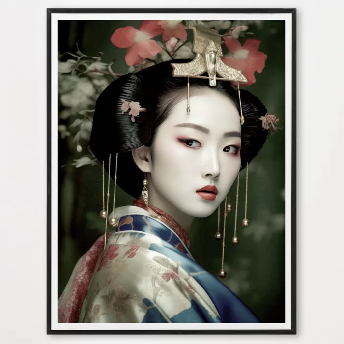 Poster en série limitée Geisha one