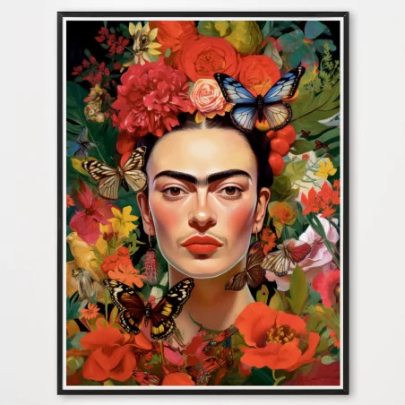 Poster Frida Kahlo peinture - décoration murale