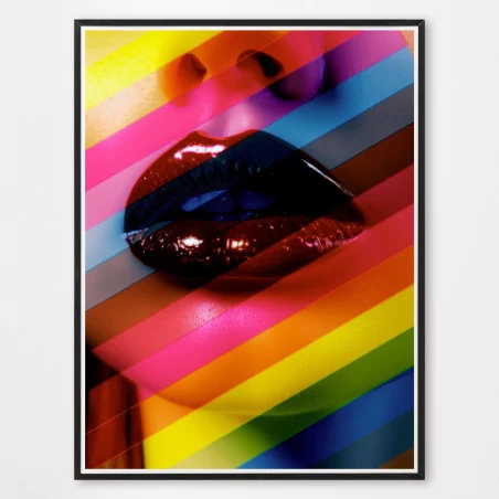 Poster Color lips - décoration murale