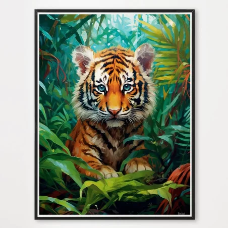 Poster mini tigre - décoration murale