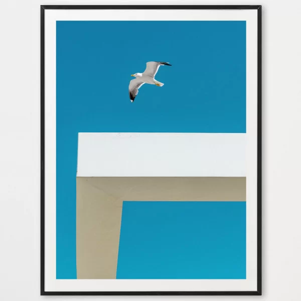 Affiche Minimal Seagull - décoration murale