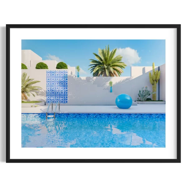 Poster simple swimming pool - décoration murale