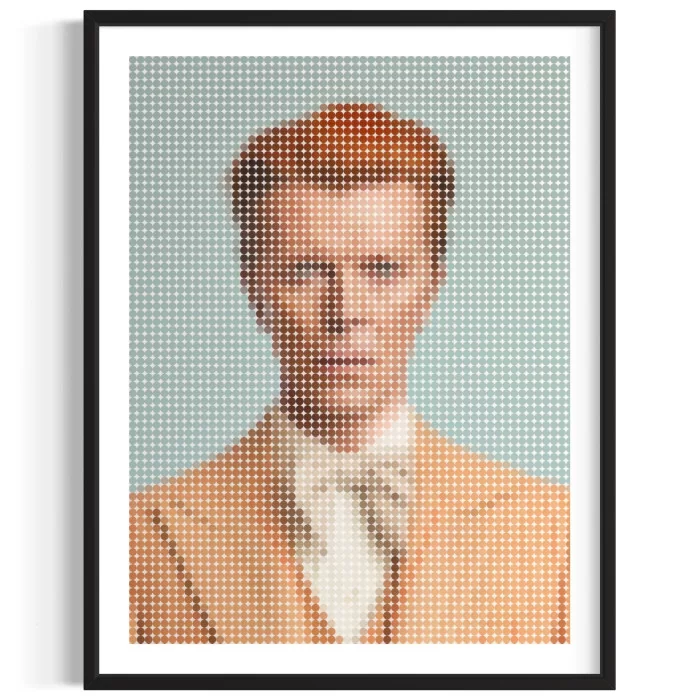 Affiche Bowie dots - décoration murale