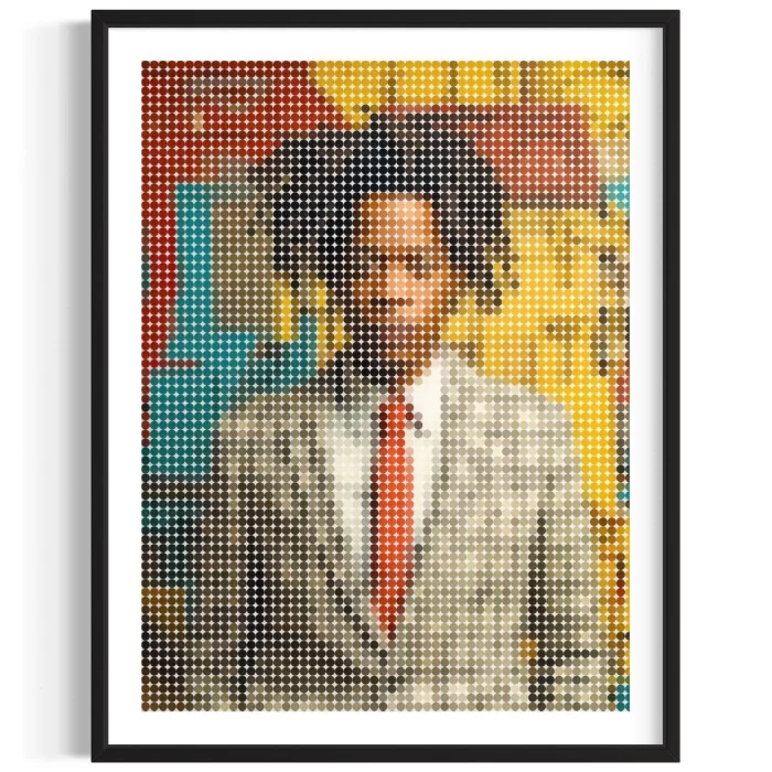 Poster basquiat dots - décoration murale