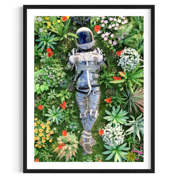 Poster sieste de l'astronaute