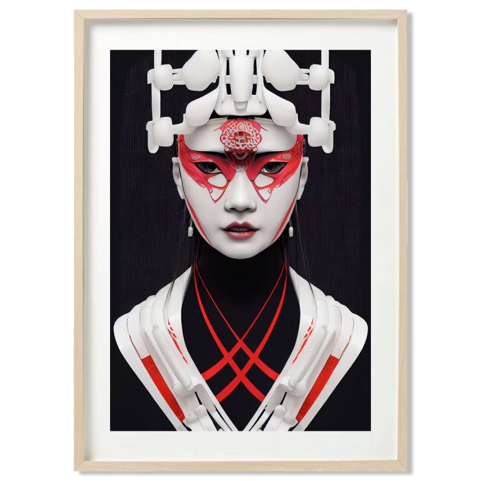Poster automatic geisha - décoration murale